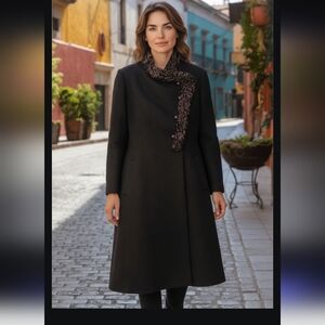 Vintage Riva For Hickmans Curly Lamb Wool Coat S